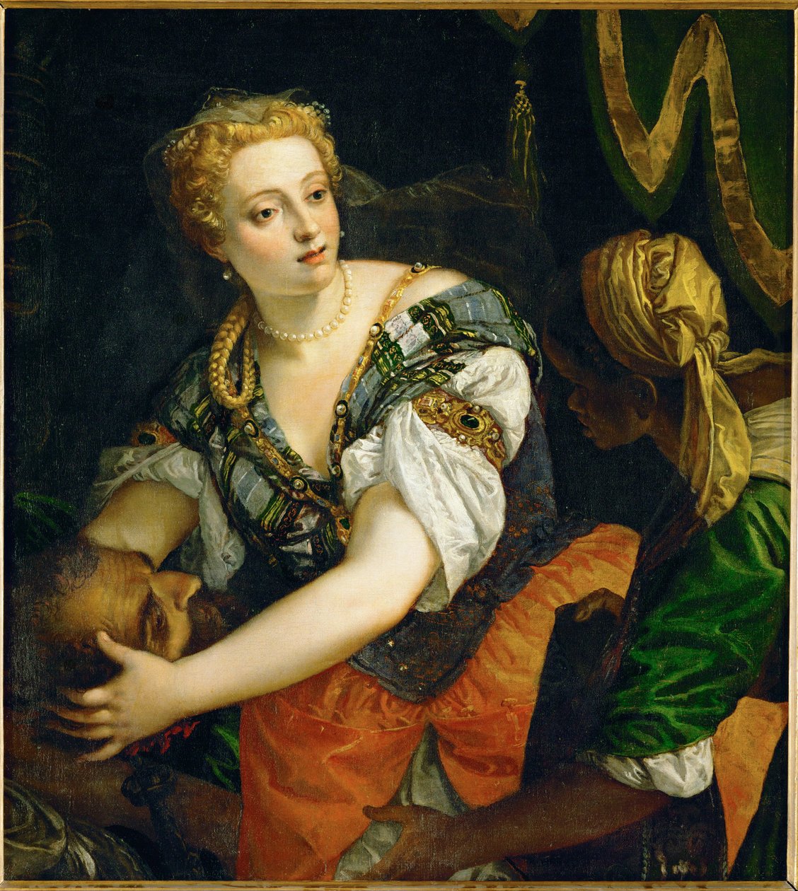 Judita s hlavou Holoferna ... (olej na plátně) od (1528-88) Veronese