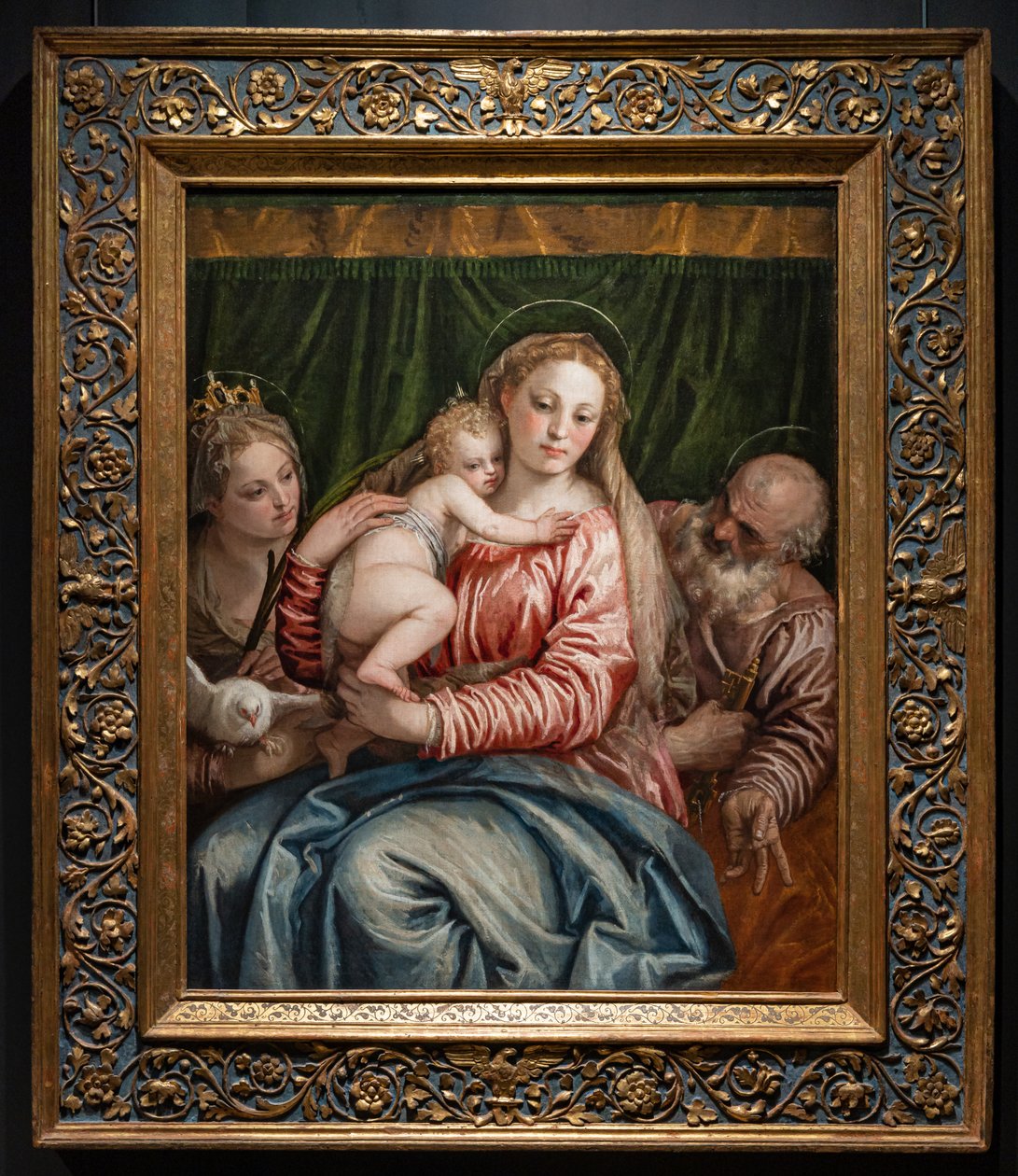 Madona a Jezulátko mezi Svatou Kateřinou z Alessandrie a Petrem od (1528 88) Veronese