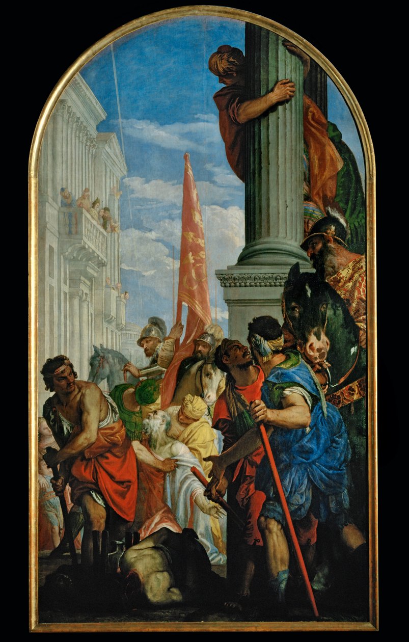 "Umučení svatých Prima a Feliciána", kolem roku 297 n. l. za císaře Diokleciána (malba na plátně) od (1528-88) Veronese