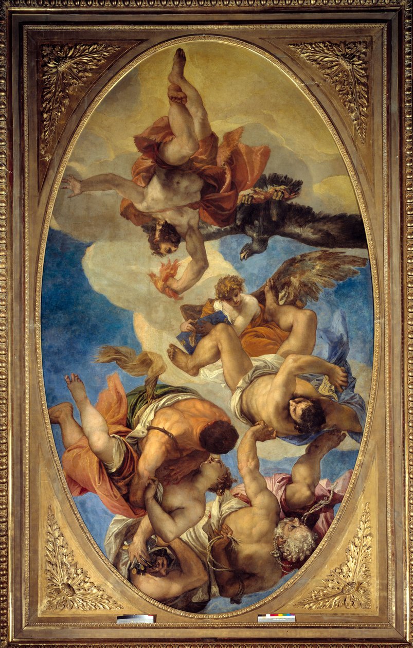 Jupiter blesk neřestí Obraz od Paola Veronese (1528-1588) od Veronese