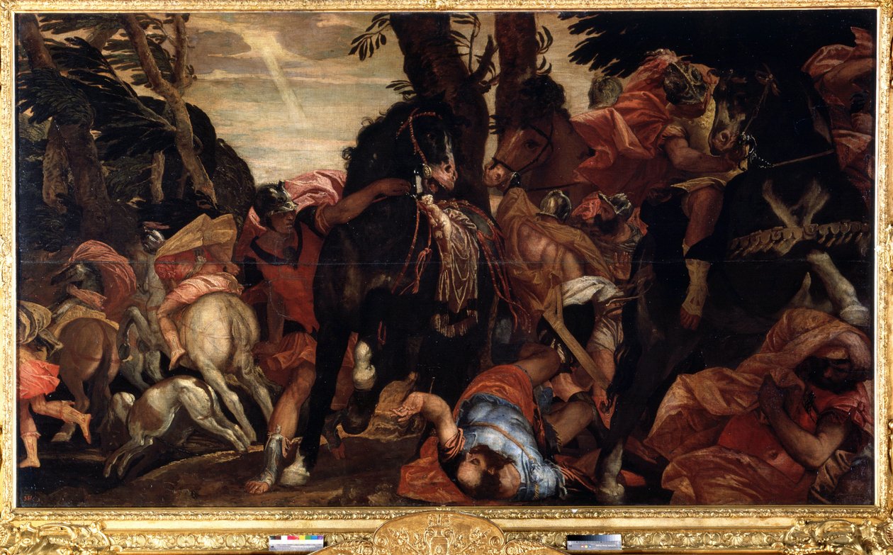 Obrácení svatého Pavla (The conversion of Saint Paul). Obraz Paola Veronese (1528-1588). Olej na plátně od Veronese