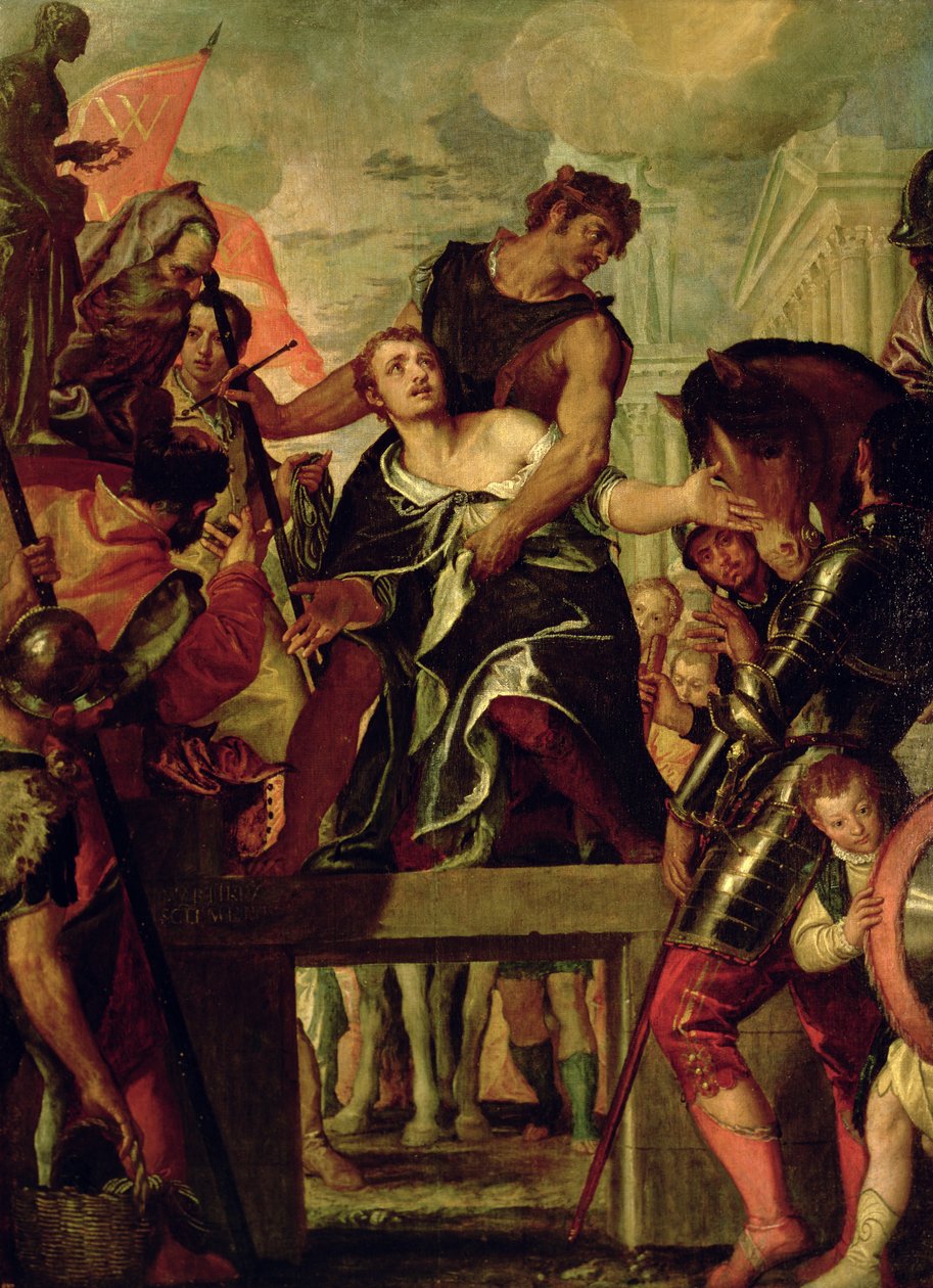 Umučení sv. Menas (d.c.300) (olej na plátně) od Veronese