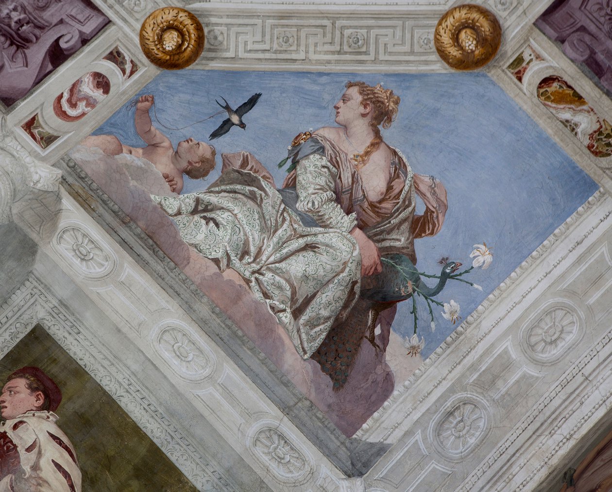 Paolo Caliari známý jako Veronese, freska, Villa Barbaro, Maser, Itálie od Veronese