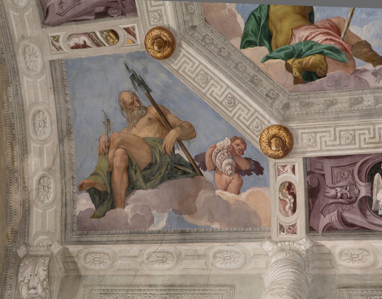 Paolo Caliari známý jako Veronese, freska, Villa Barbaro, Maser, Itálie od Veronese