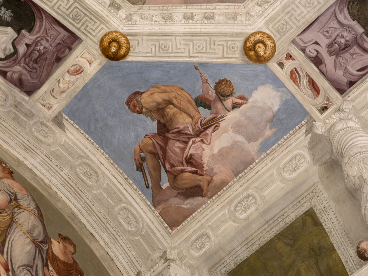 Paolo Caliari známý jako Veronese, freska, Villa Barbaro, Maser, Itálie od Veronese