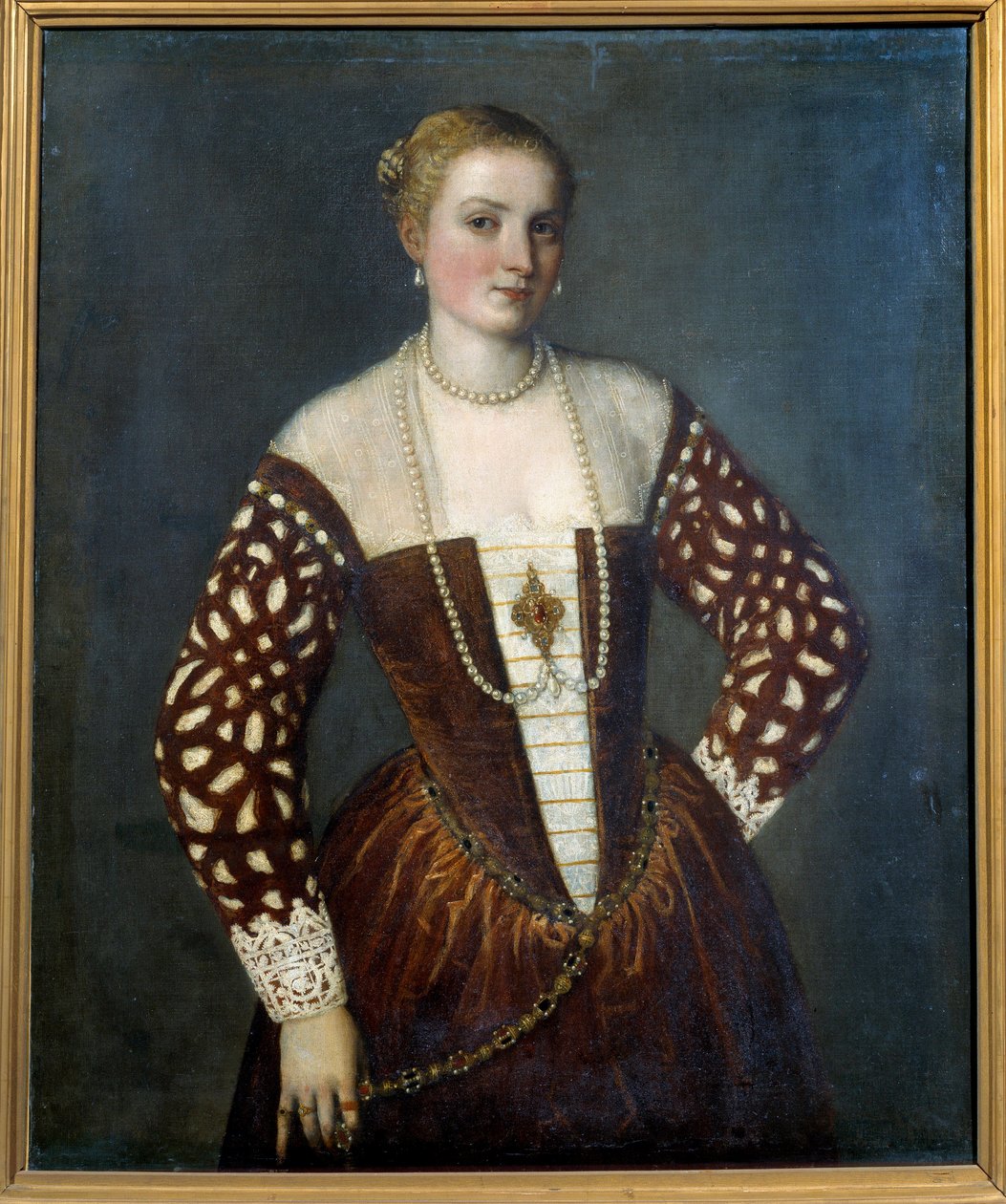 Portrét benátské ženy. Obraz od Paola Veronese (1528-1588) od Veronese