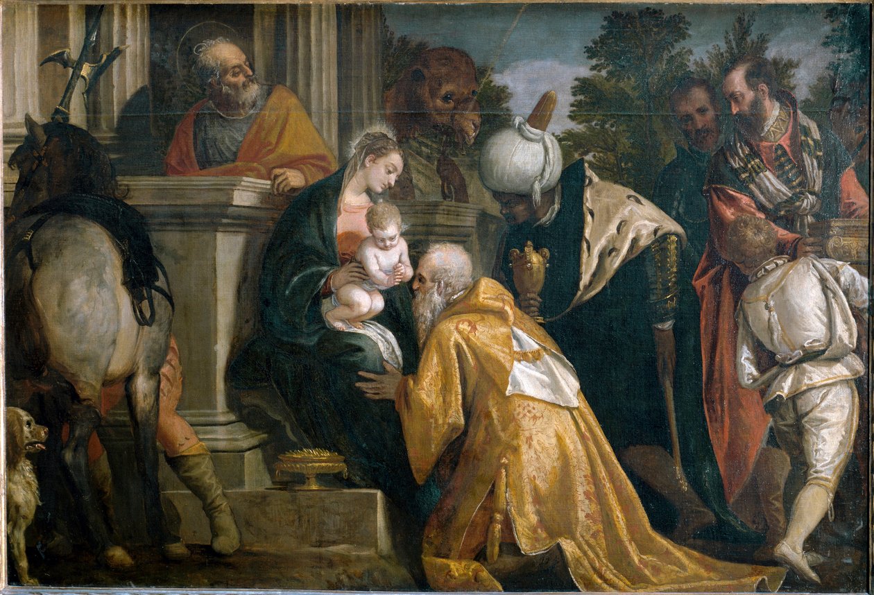 Klanění tří králů (obraz od Veronese