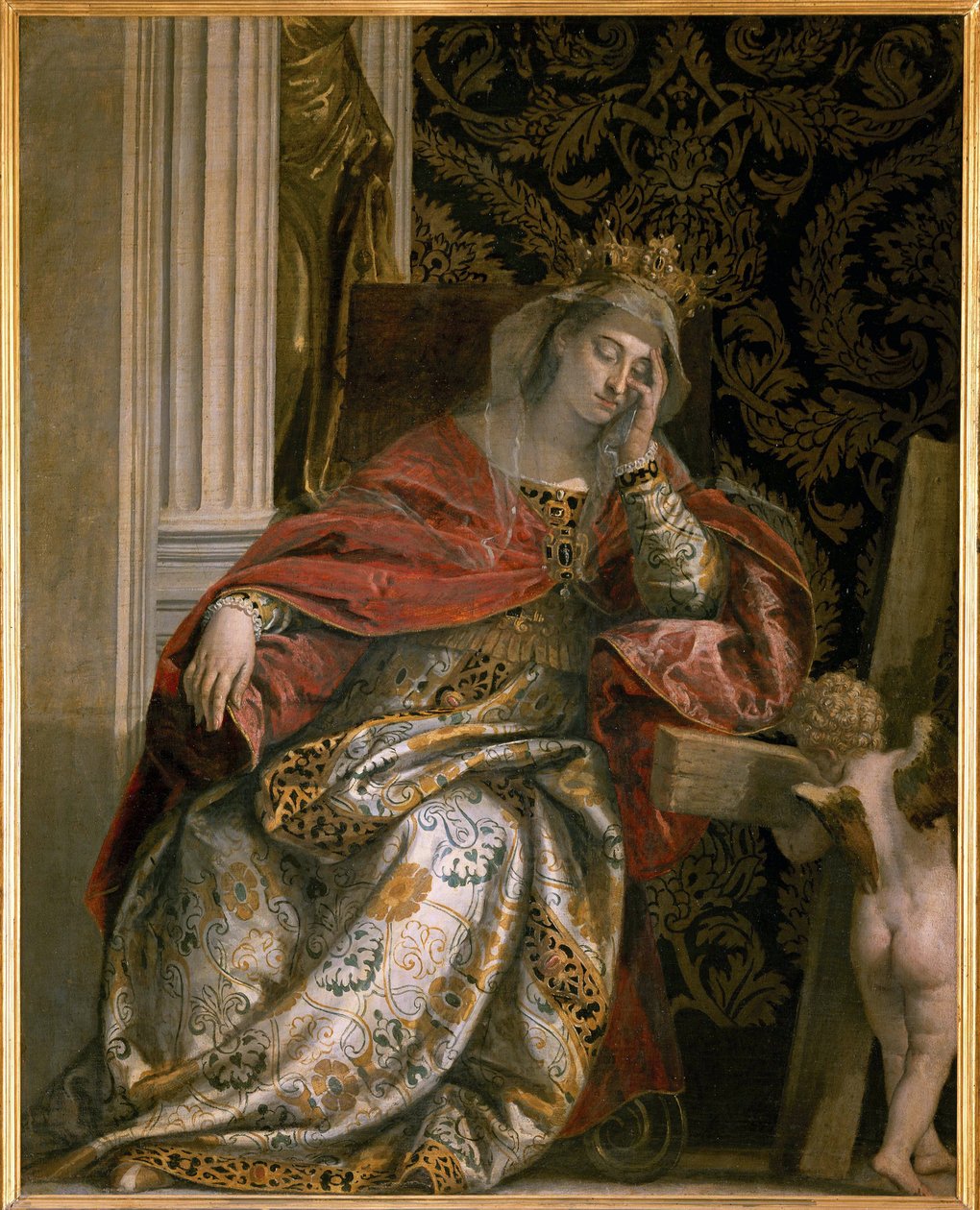 Sen svaté Heleny (Sainte Helene, 249-330) par Veronese, Paolo (1528-1588). Olej na plátně, rozměr: 166x134, c. 1580, Vatikánská muzea ve Viale Vaticano, Řím od Veronese