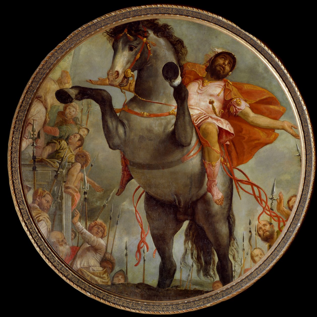Statečný Marcus Curtius (Malba od Veronese