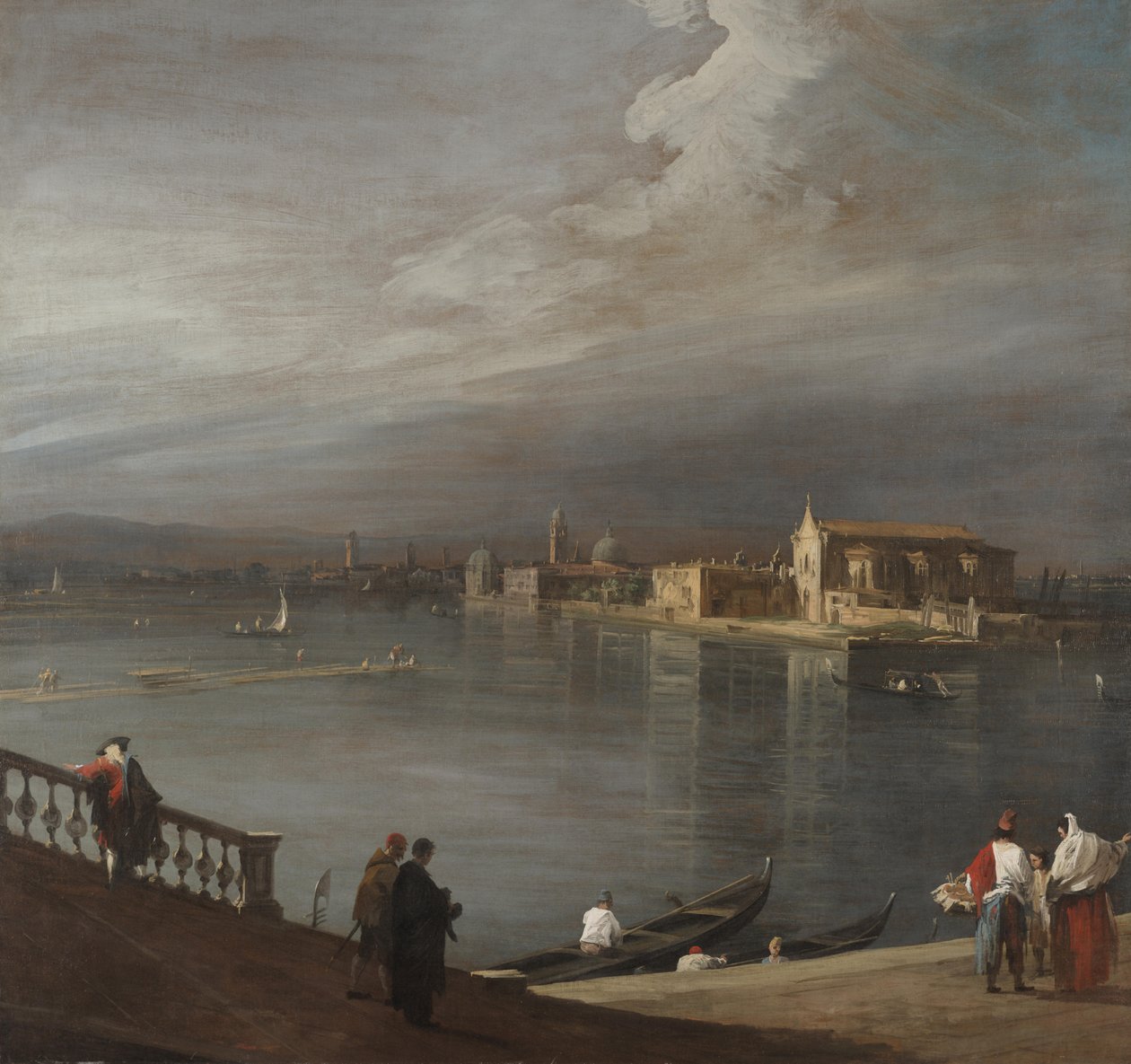 San Cristoforo, San Michele a Murano z Fondamenta Nuove v Benátkách od Canaletto