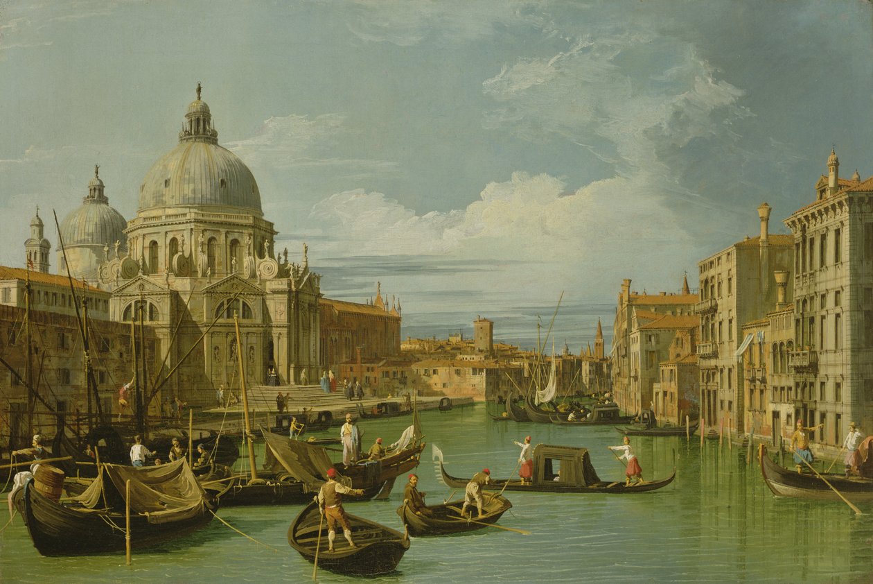 Vchod do Canal Grande, Benátky, cca 1730 (olej na plátně) od Canaletto