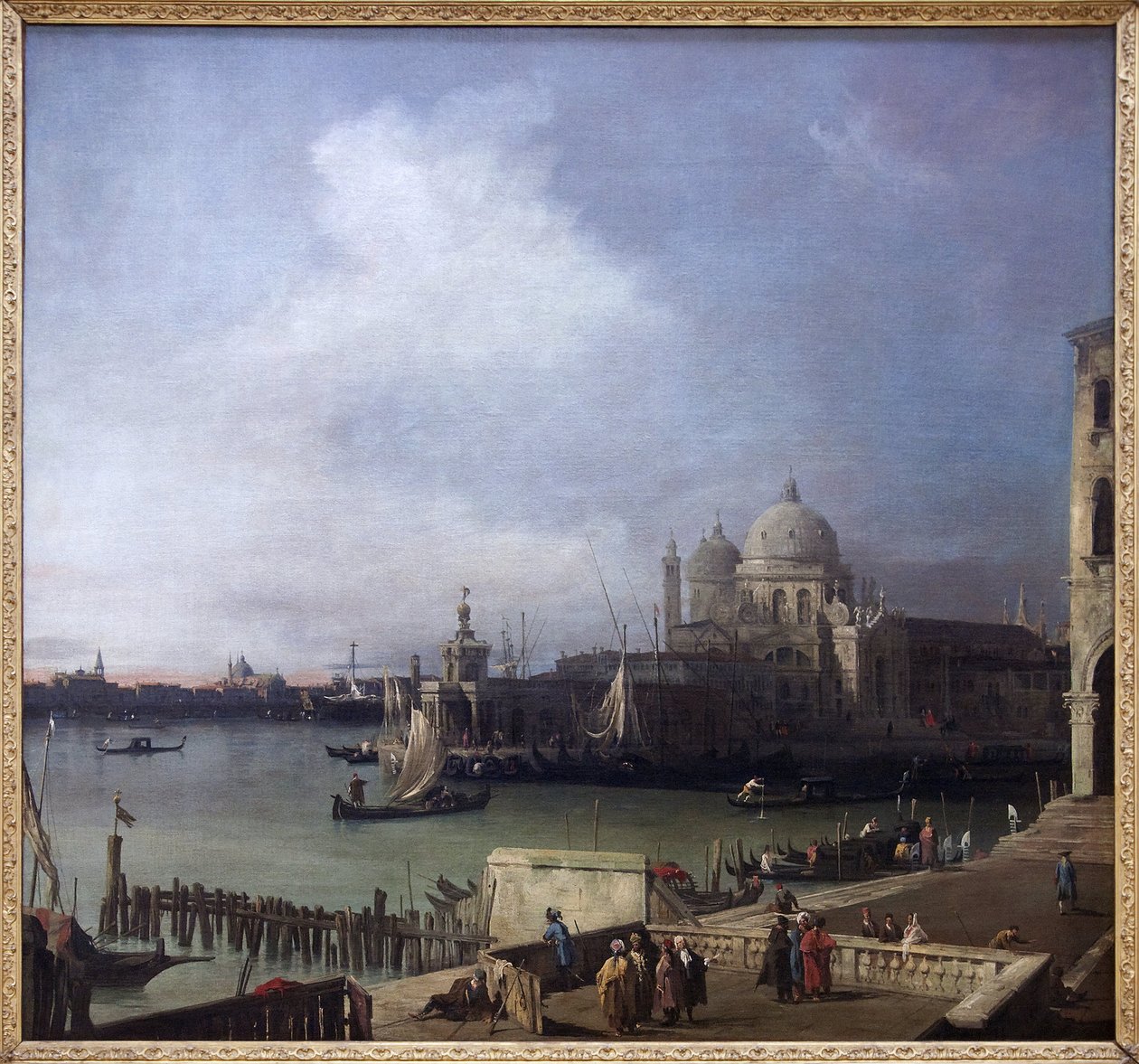 Pohled na Benátky, Olejomalba od Giovanni Antonio Canal (1697-1768), Pohled na Velký kanál a baziliku Santa Maria della Salute. Fotografie, KIM Youngtae, Grenoble, Muzeum Grenoble. od Canaletto
