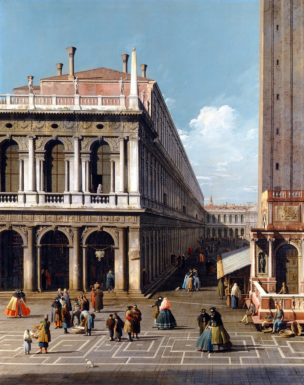 Piazza San Marco - Canaletto (1697-1768). Olej na plátně od Canaletto