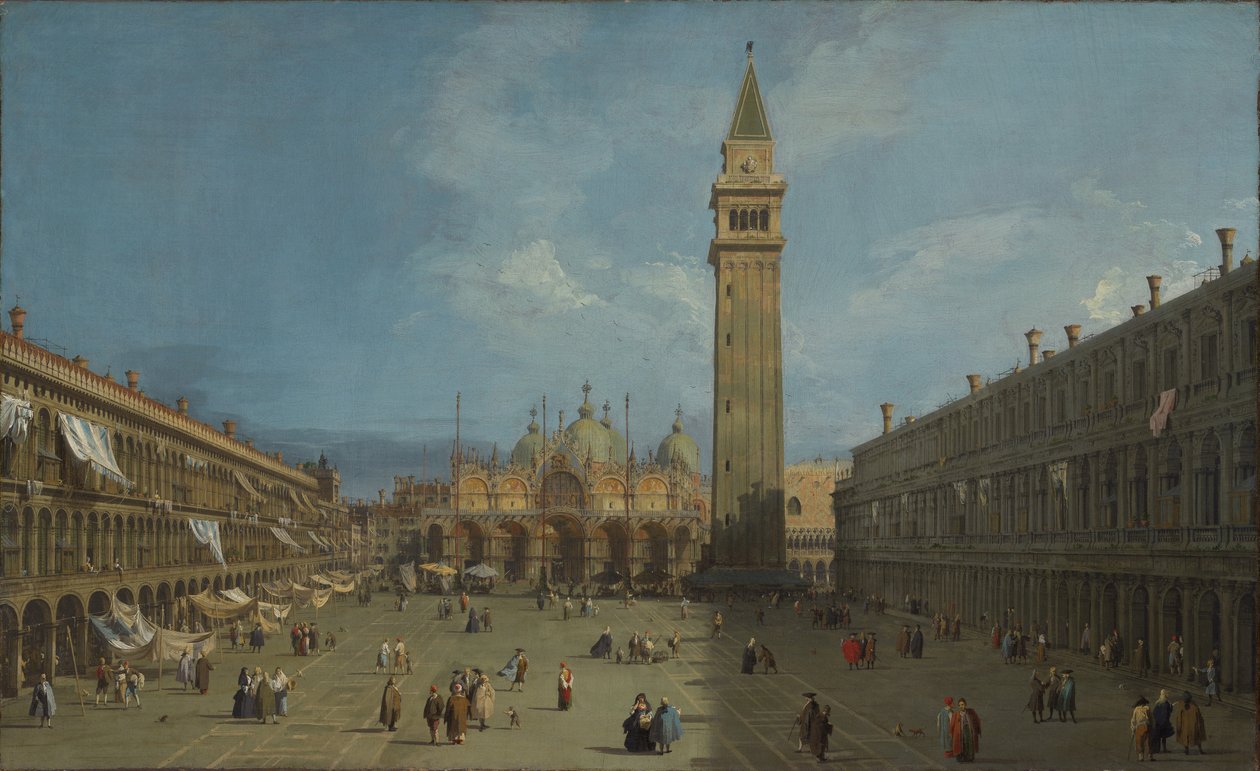 Piazza San Marco, cca 1730 (olej na plátně) od Canaletto