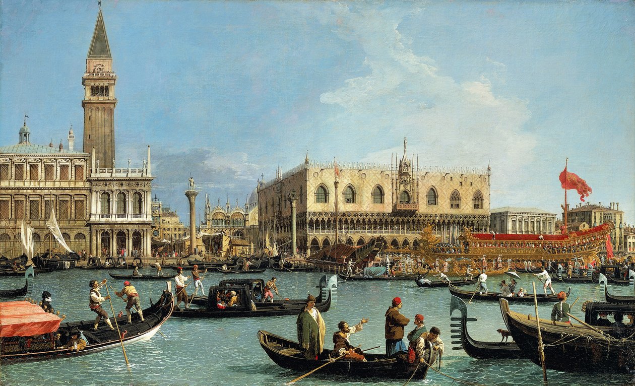 Návrat Bucintora do Molo v Den Nanebevstoupení Páně od Canaletto