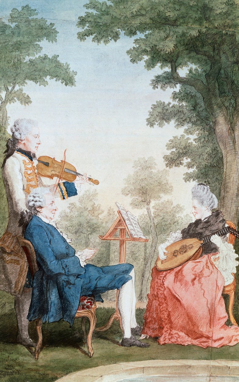 Monsieur a Mademoiselle de Croismare, Louis de Carmontelle (1717-1806), olej na plátně. Francie od Carmontelle