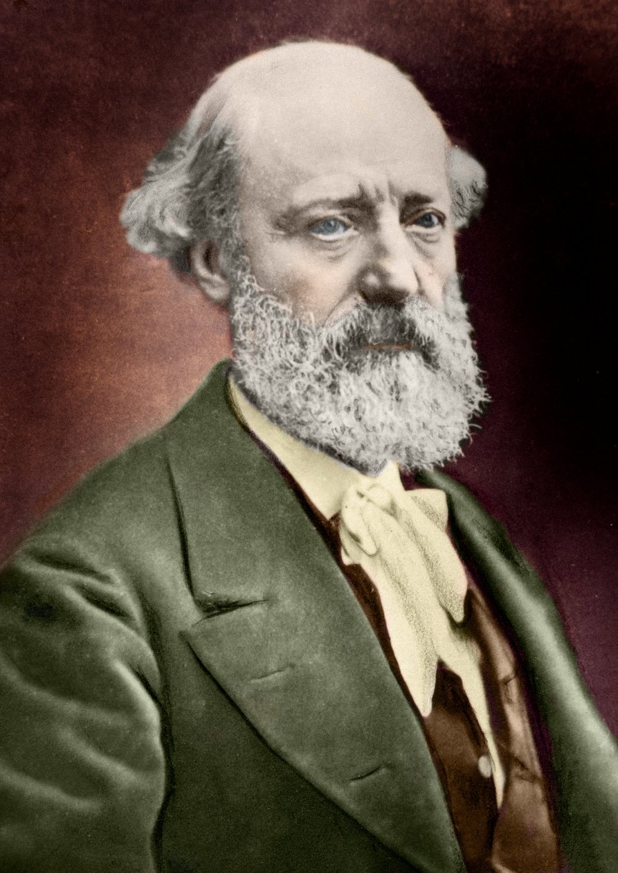 Portrét architekta Eugena Viollet le Duc (Viollet-le-Duc) (1814-1879). kolem roku 1879 (rytina) od (1820 1910) (after) Nadar