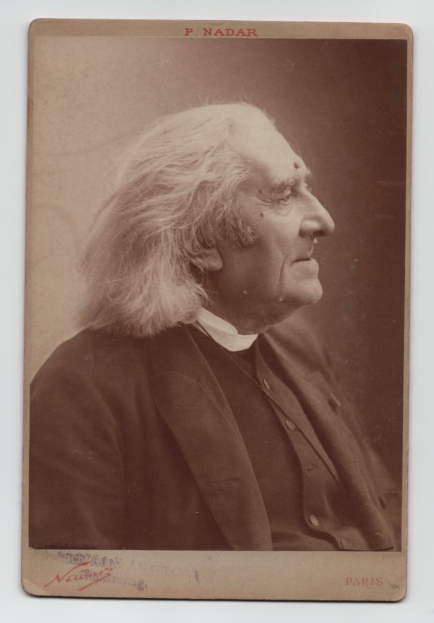 Franz Liszt (1811-1886) (1886, fotografie) od (1820 1910) Nadar