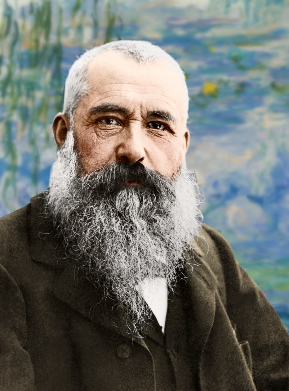 Portrét Clauda Moneta, kolem roku 1899 (foto) od Nadar