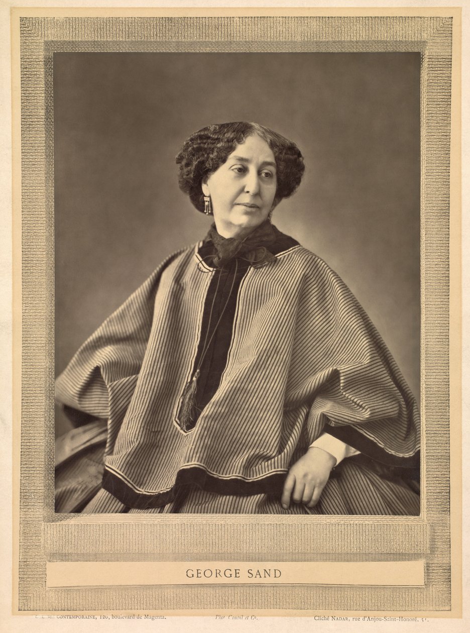 Portrét George Sandové od (1820 1910) Nadar