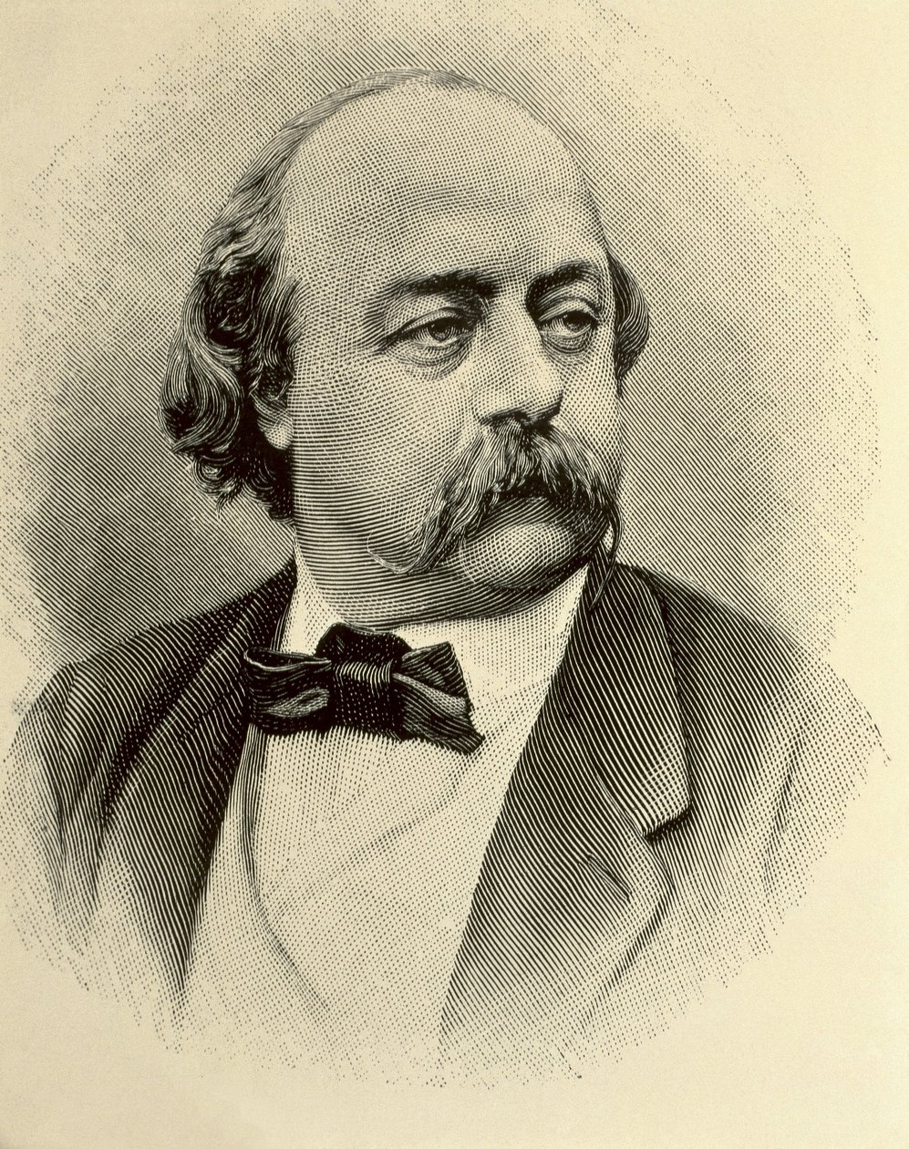 FLAUBERT, Gustave (1821-1880). Anglický spisovatel. Rytina od (1820 1910) (after) Nadar