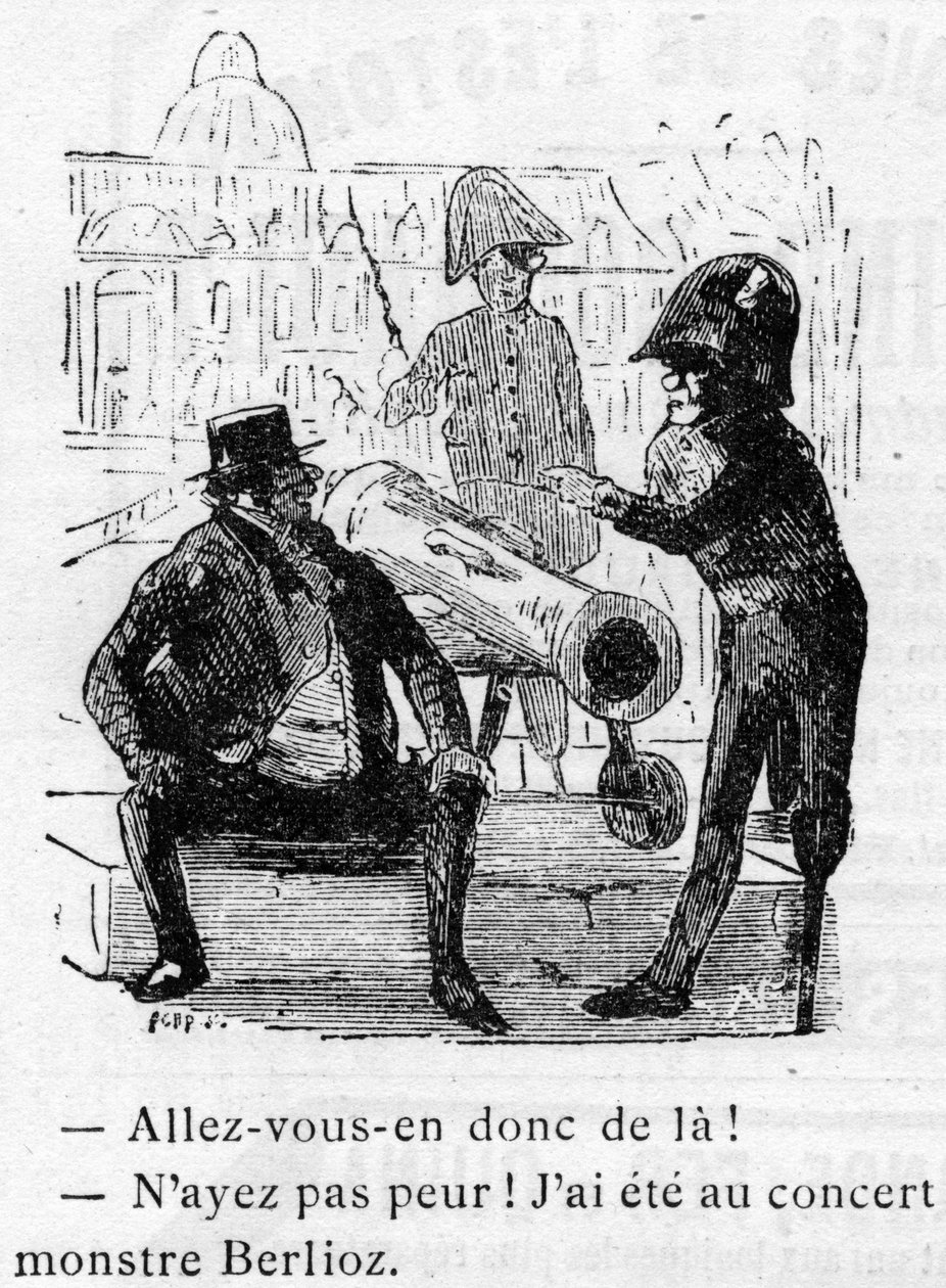 Kreslený film o díle Hectora Berlioze (1803-1869) navržený Nadarem v roce 1856 pro Journal pour rire. od Nadar