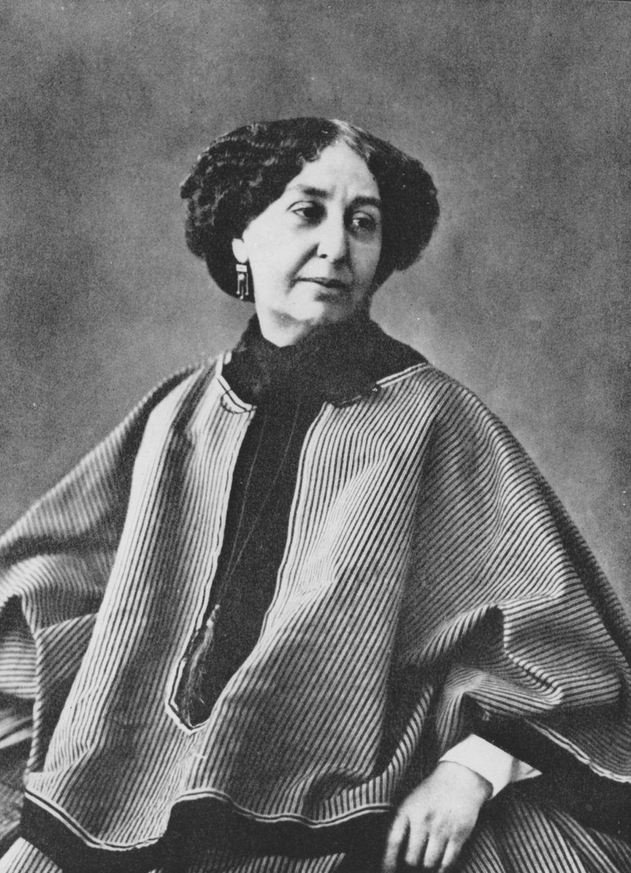 George Sand (Aurore Dupin, Baronne Dudevant) (1804-1876), francouzský spisovatel, fotografoval Nadar kolem roku 1865 od Nadar