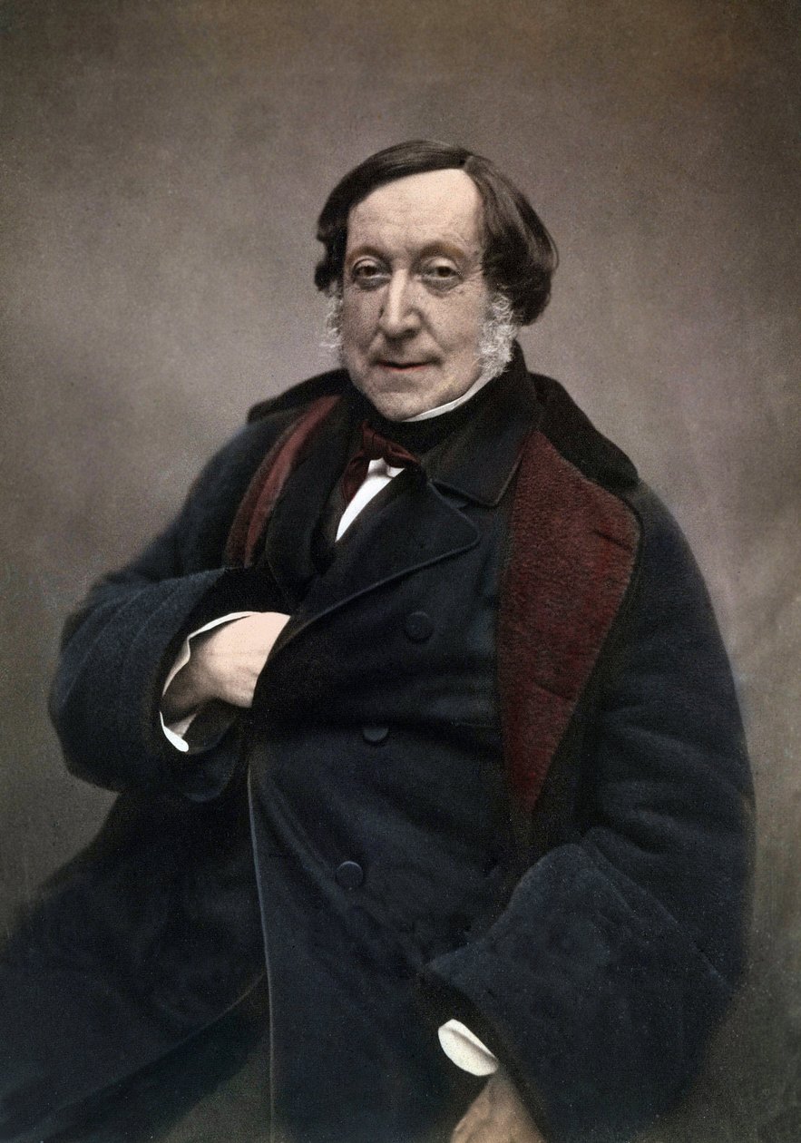 Gioachino (Antonio) Rossini (1792-1868) italský skladatel. po fotografii od Nadara od Nadar