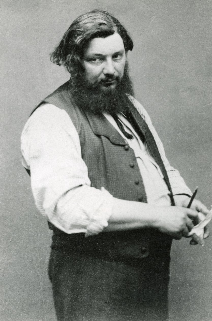 Gustave Courbet (čb fotografie) od (1820 1910) Nadar