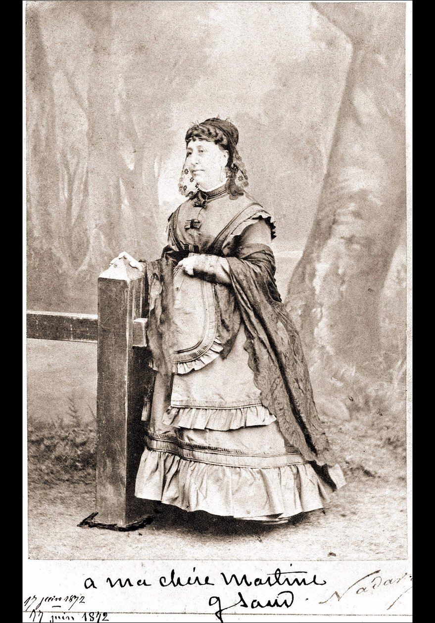 Portrét George Sand (Aurore Dupin, Baronne Dudevant) (1804-1876) - fotografie Nadar od Nadar