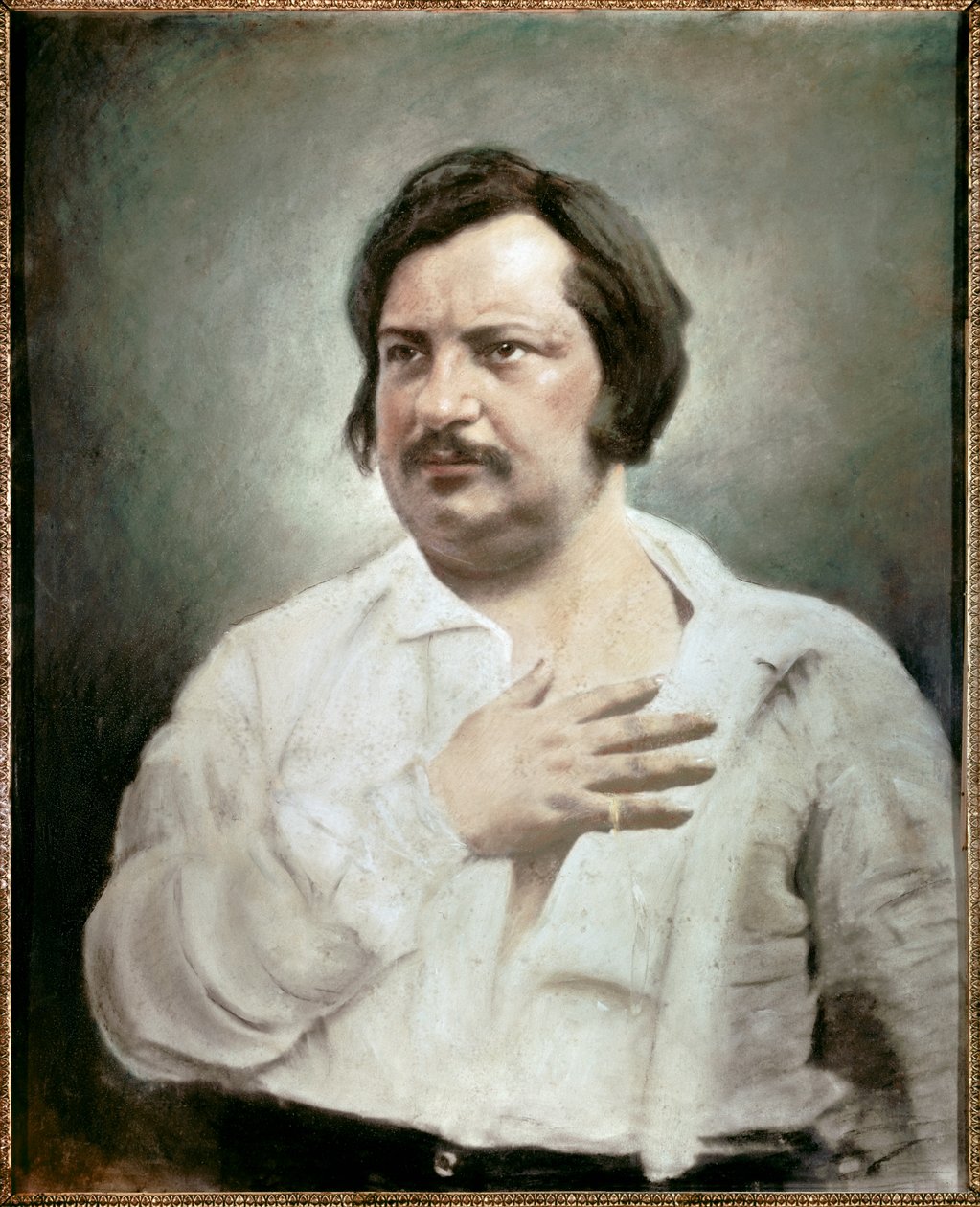 Portrét Honore Balzaca (1799 - 1850), francouzského spisovatele od Nadar