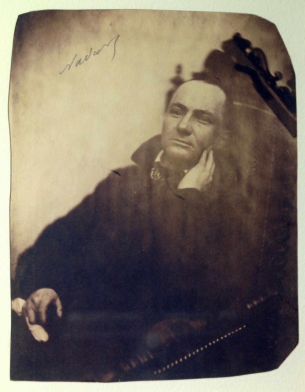 Portrét francouzského básníka Charlese Baudelaira (1821-1867). 1855 od Nadar