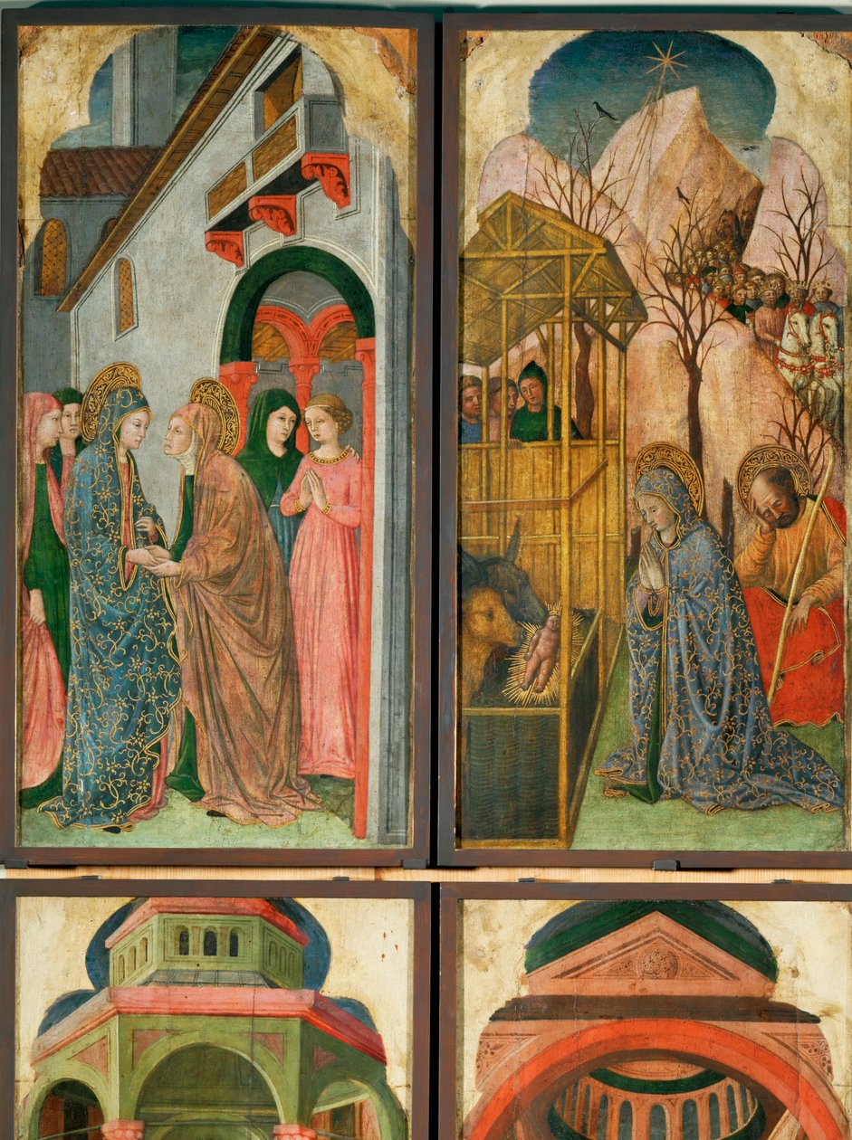 12 výjevů ze života Panny Marie... od (active c.1463-c.1490) Master of Wilten