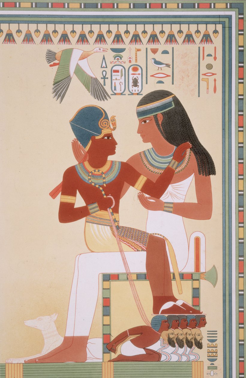 746.c.1. & f.8 Amounoph II a jeho guvernantka z 