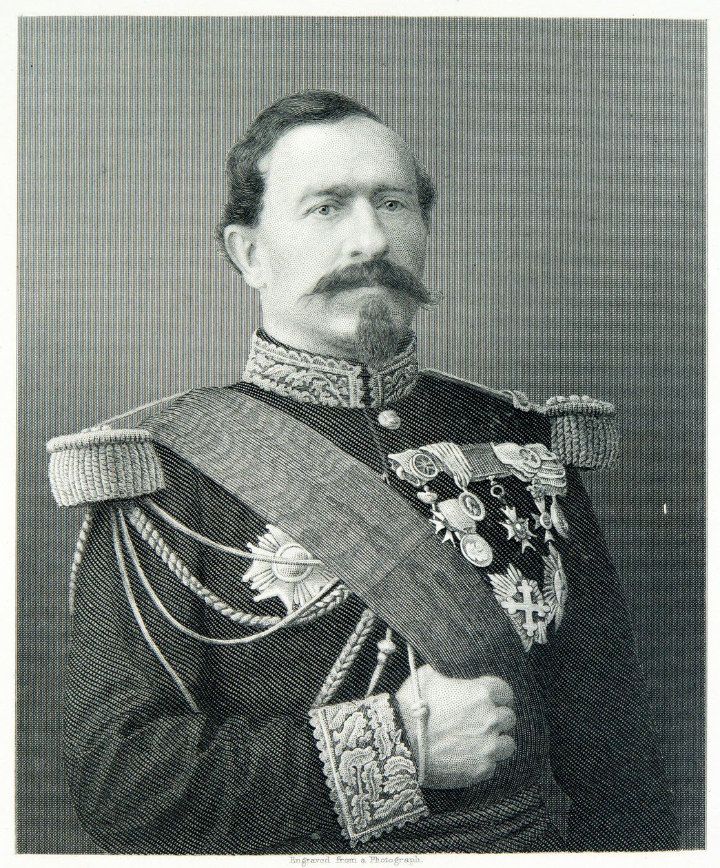 Generál Bourbaki od (after) English photographer
