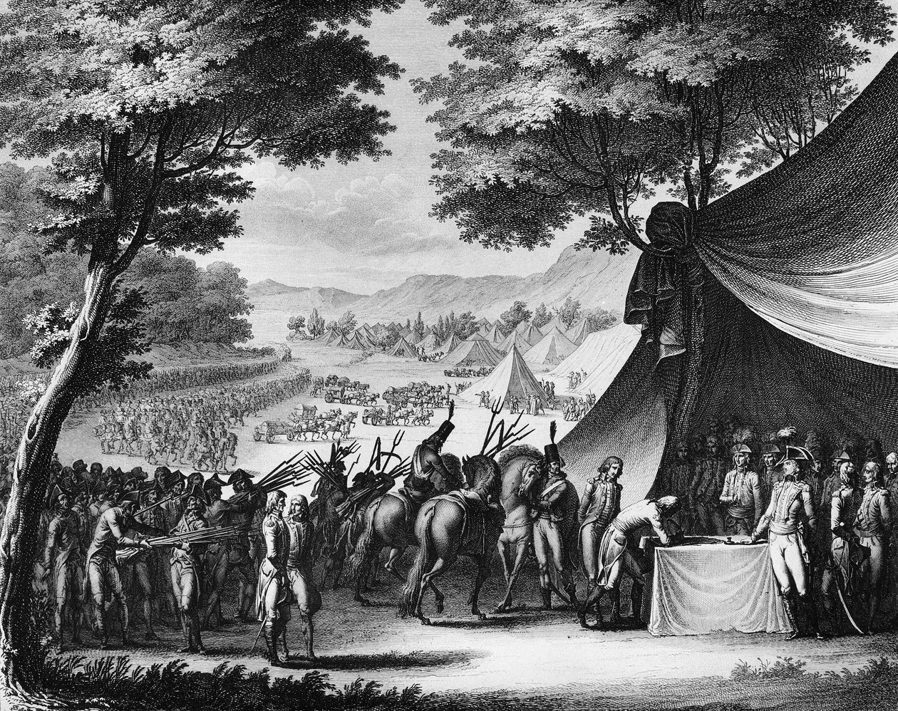 Válka francouzské revoluce a protirevoluční hnutí: Válka o Vendee. Kapitulace Vendee 17. února od (after) Girardet