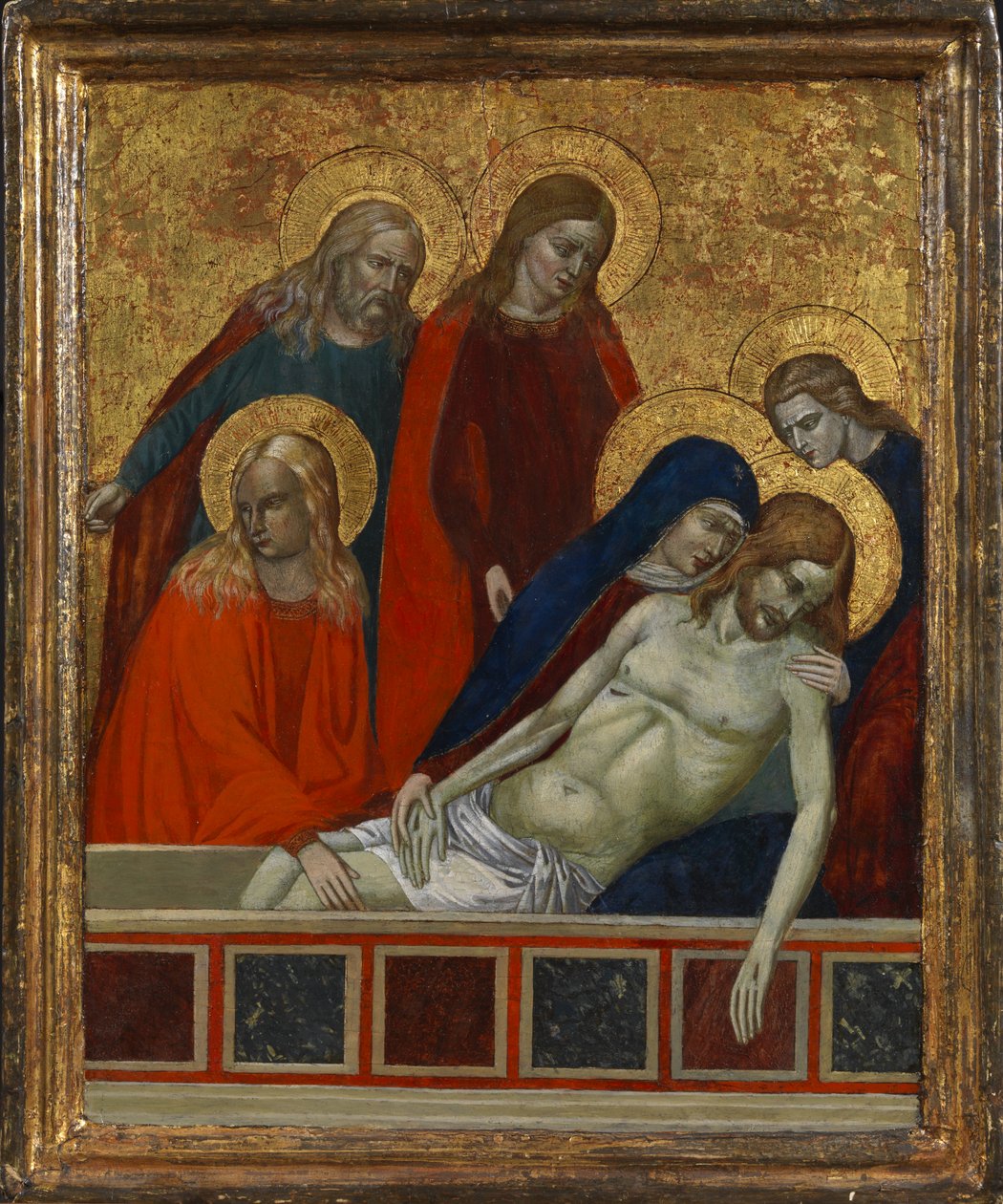 Pohřeb Krista, možná 19. století (tempera na panelu) od (after) Italian School