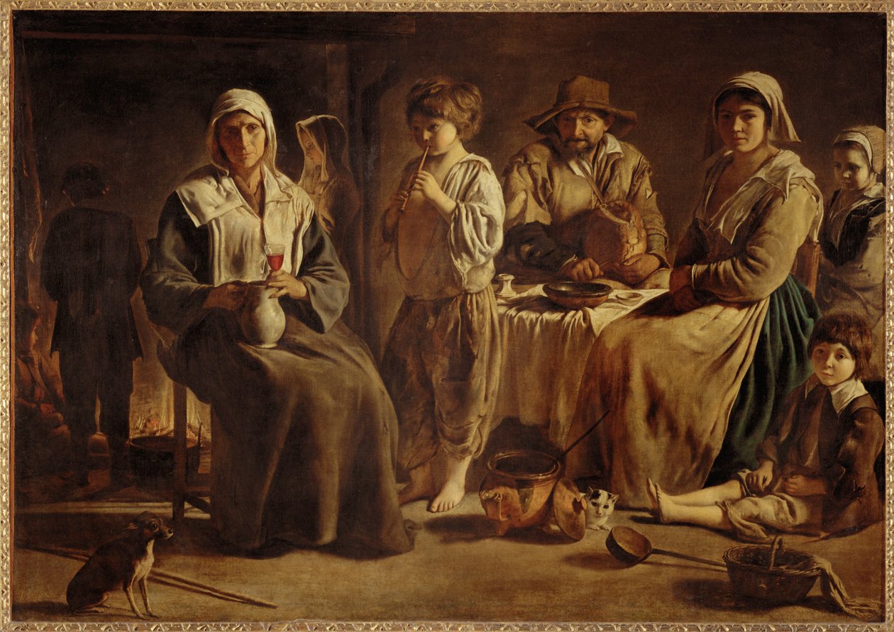 Famille de paysans dans un interieur Rodina farmářů ve svém domě... od (after) Le Nain Brothers