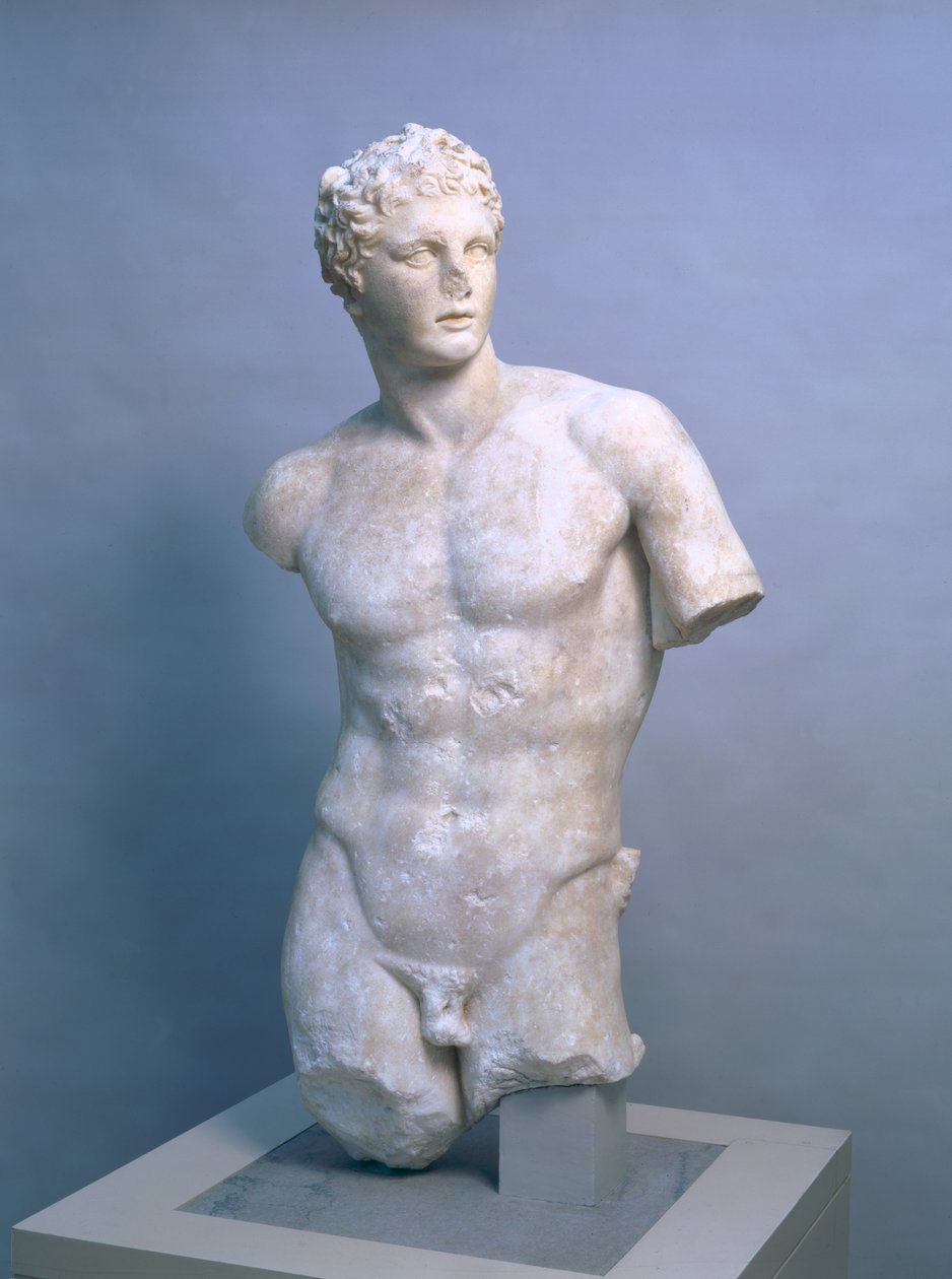 Meleager, římská kopie podle řeckého originálu z roku 340 př. n. l., cca 70-100 n. l. (parský mramor) od (after) Skopas of Paros