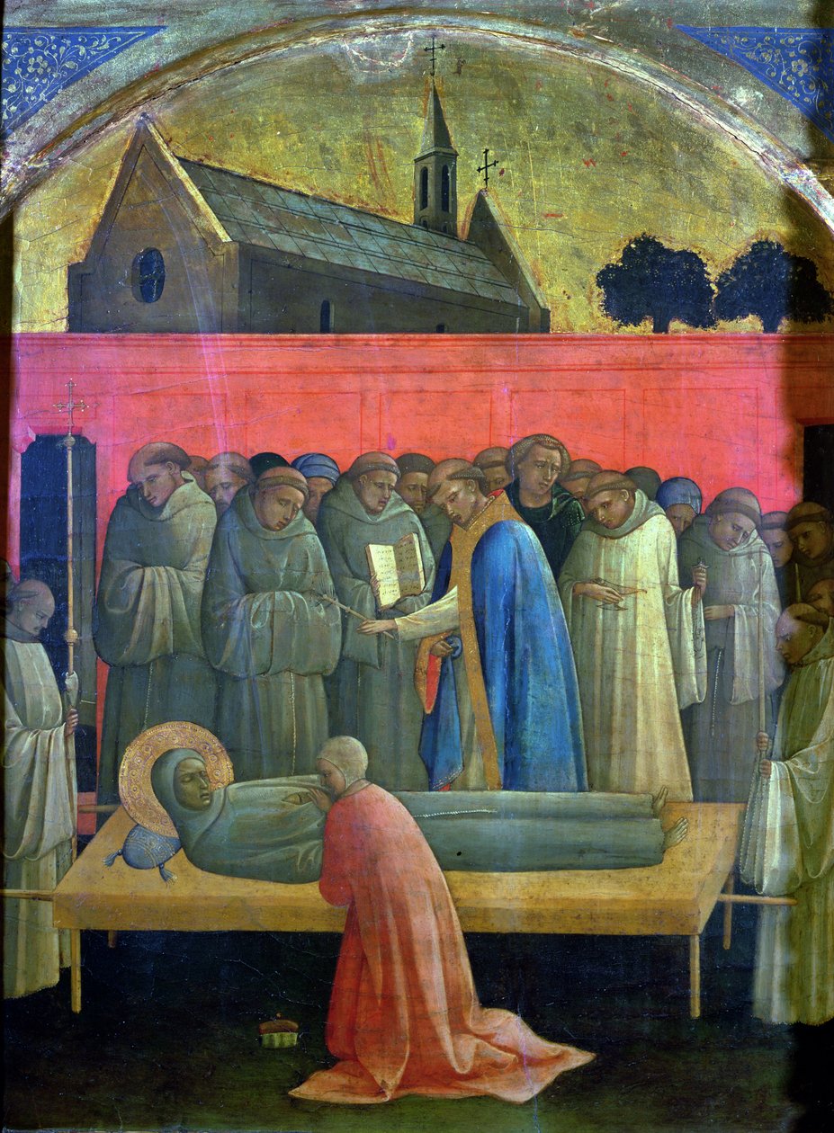 Smrt sv. Františka (olej na desce) od (c.1370 1425) Lorenzo Monaco
