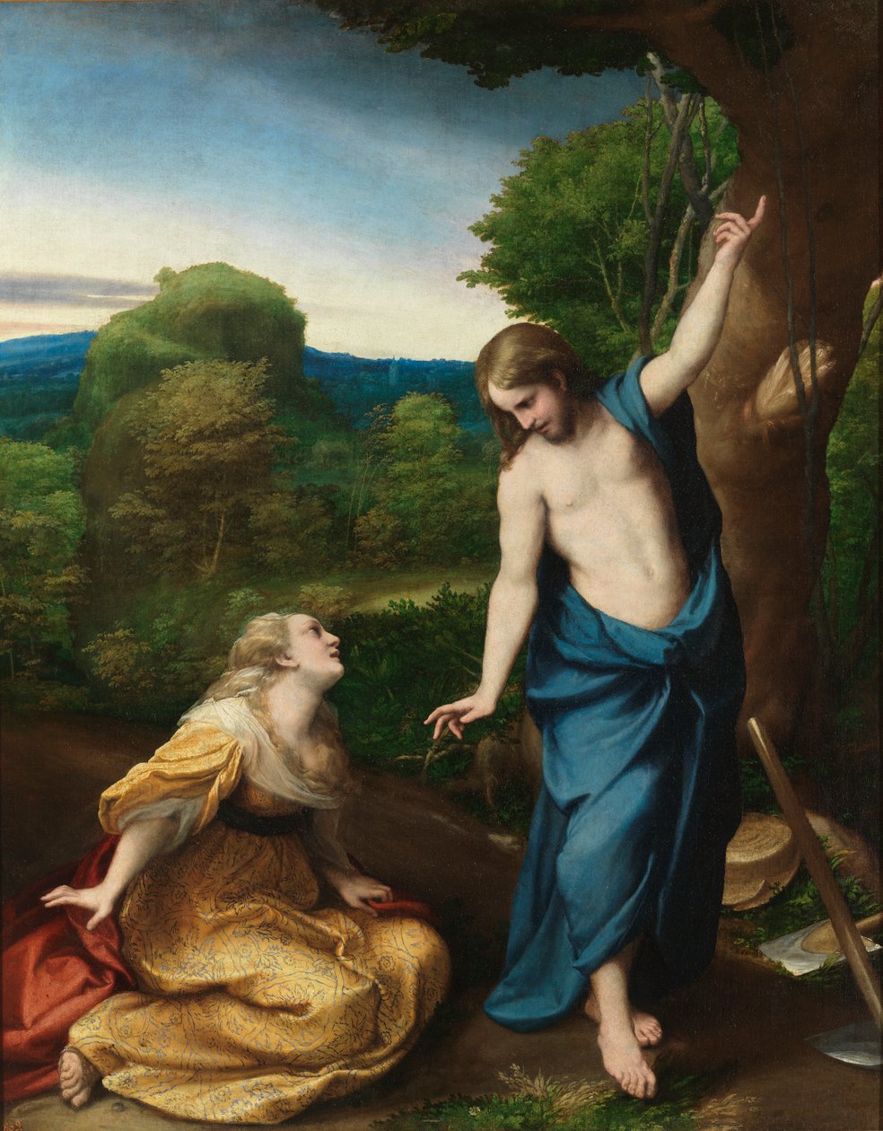 Noli me tangere, c.1525 (olej na panelu) od (c.1489 1534) Correggio