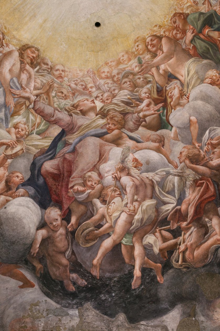 Panna mezi Adamem a Evou, detail 3660852 od (c.1489 1534) Correggio