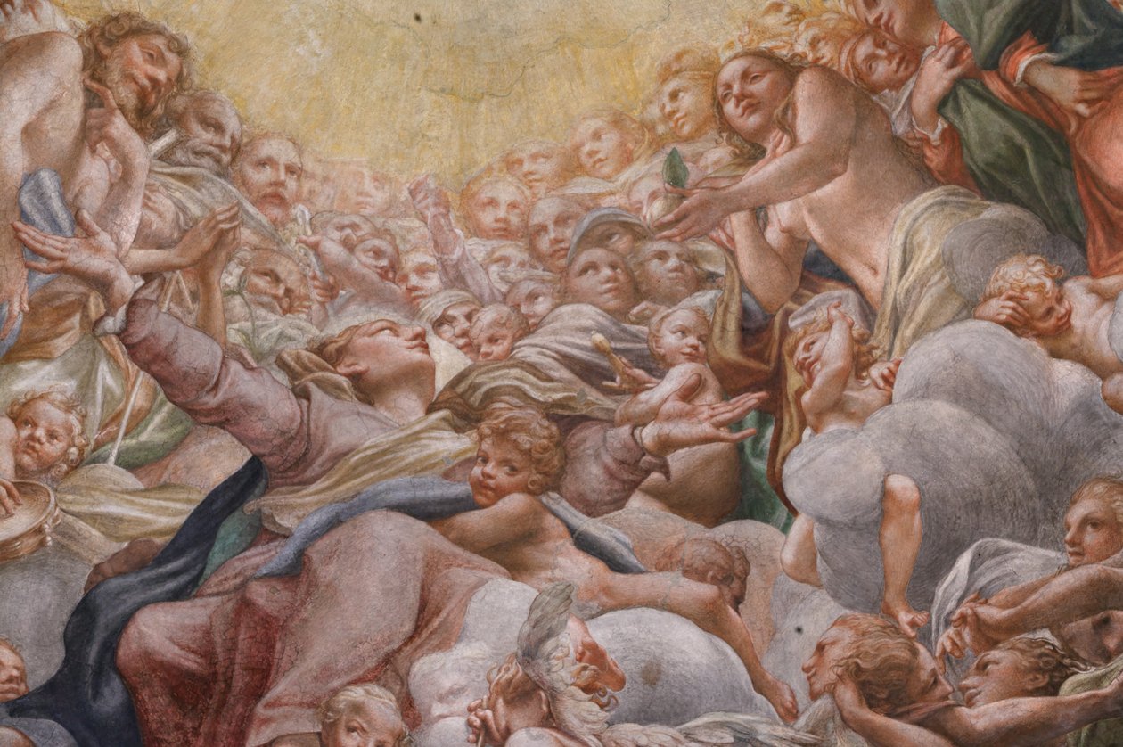 Panna mezi Adamem a Evou, detail 3660852 od (c.1489 1534) Correggio
