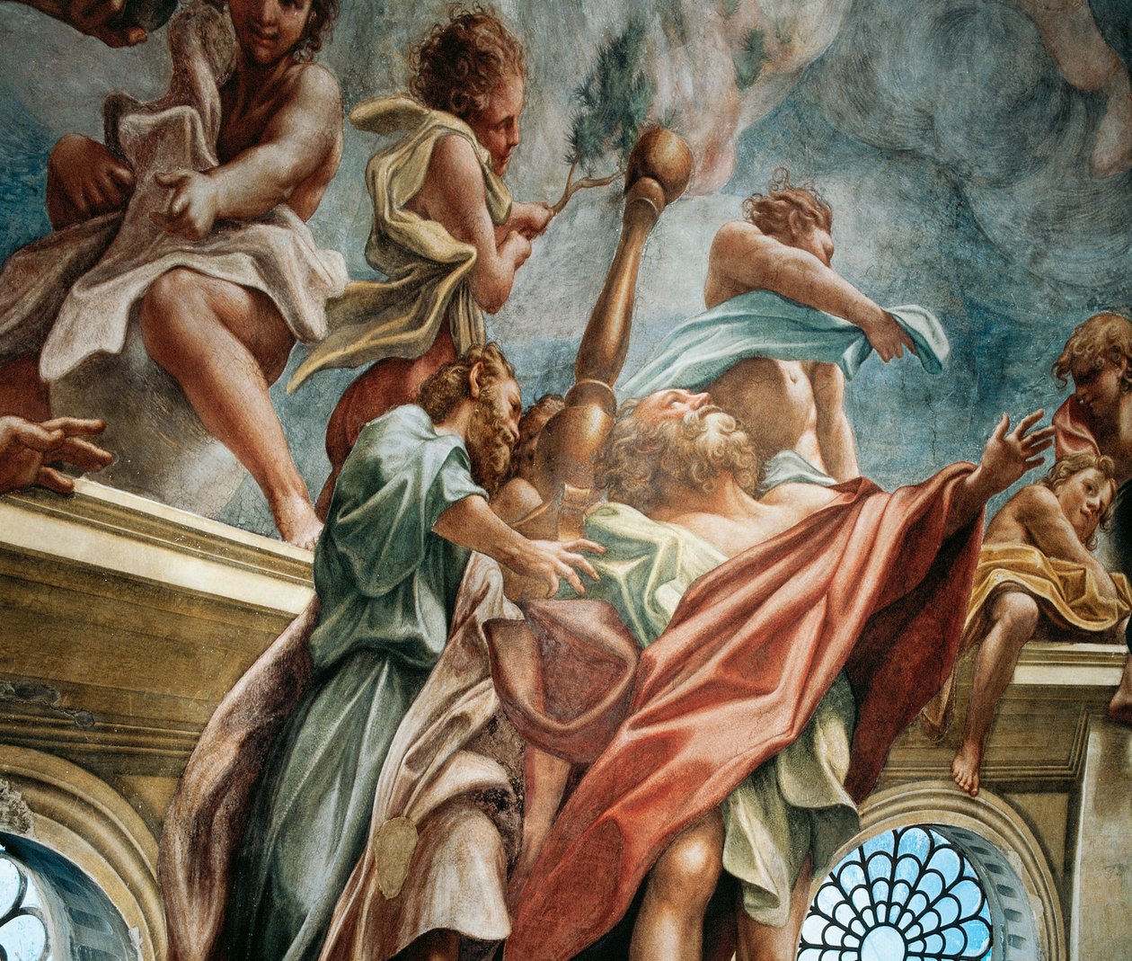 Apoštol, detail z Nanebevzetí Panny Marie od (c.1489 1534) Correggio