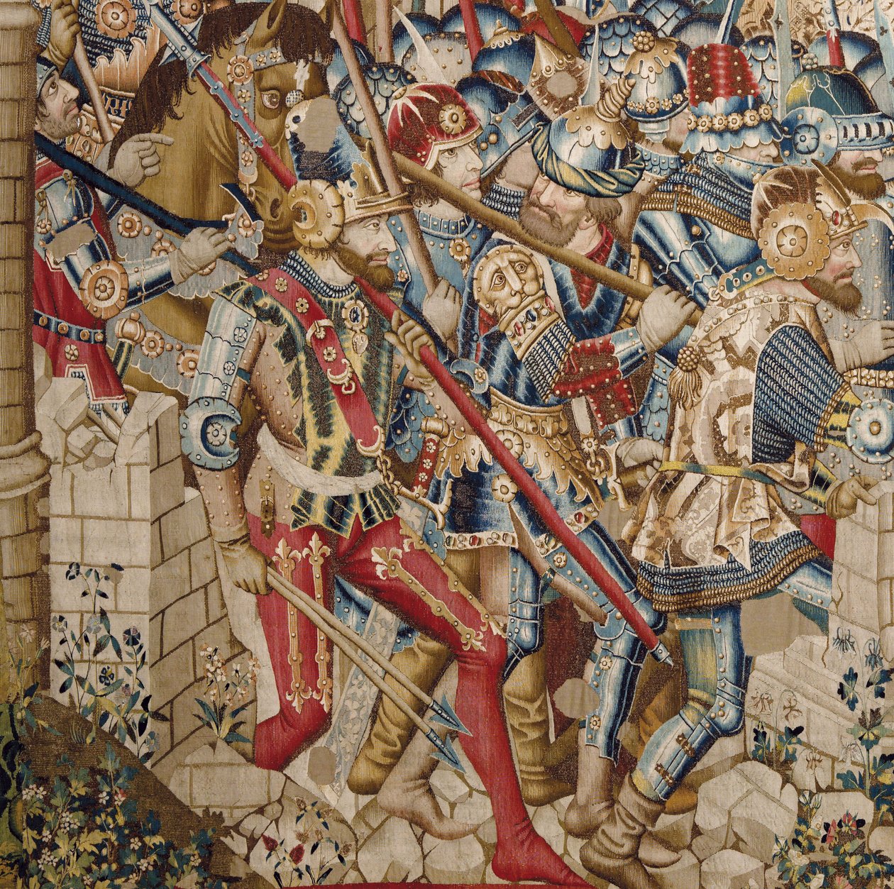 The Trojan War: The Destruction of Troy, c.1470 (tapisérie) od (fl.1450 75) Master of Coetivy