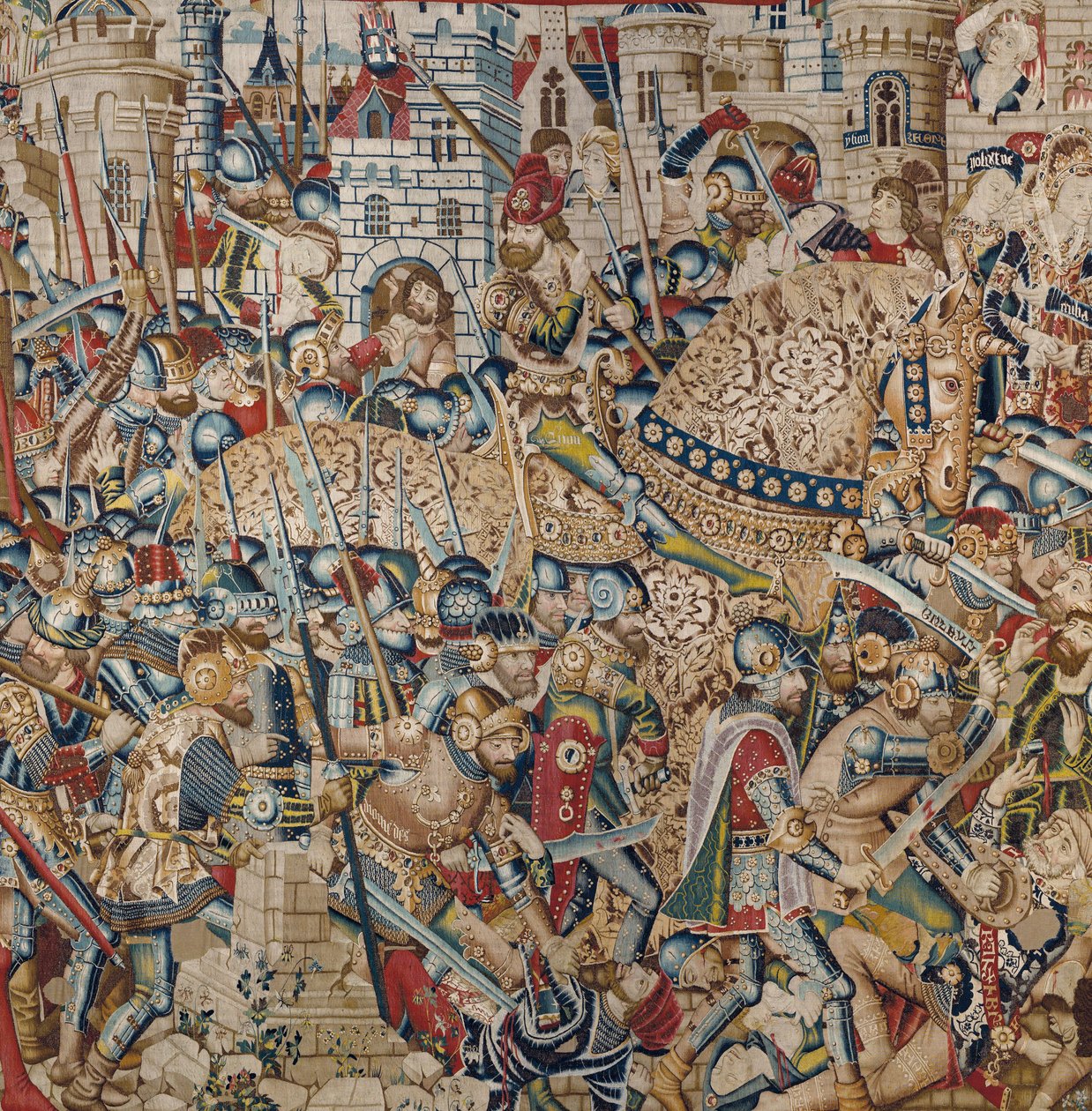 The Trojan War: The Destruction of Troy, c.1470 (tapisérie) od (fl.1450 75) Master of Coetivy