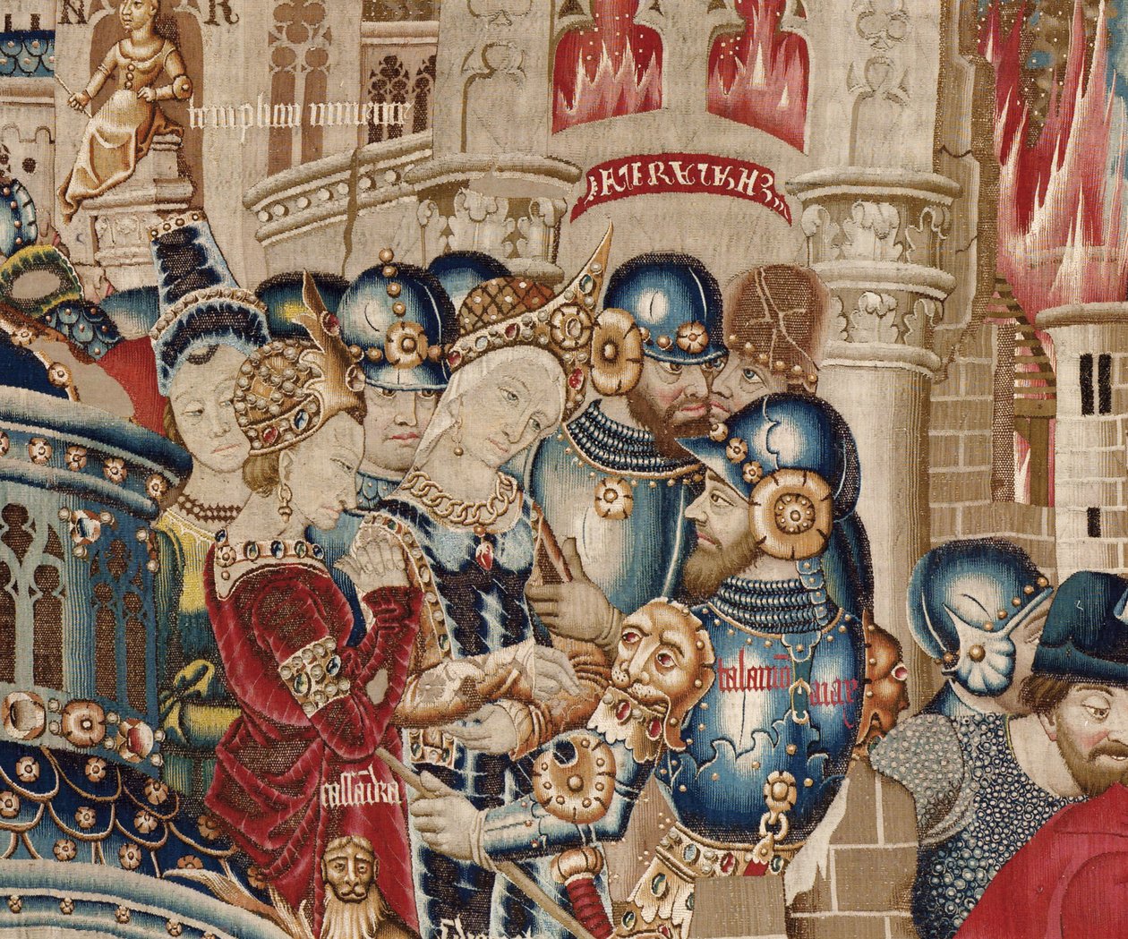 Trojská válka: Zničení Troy, c.1470 (tapisérie) od (fl.1450 75) Master of Coetivy