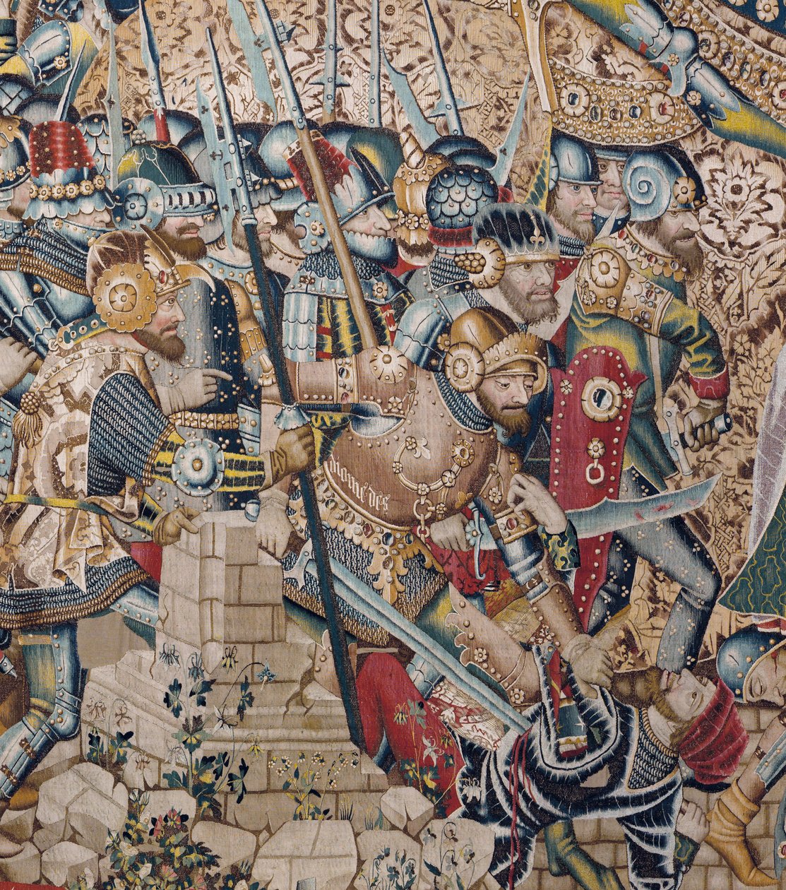 The Trojan War: The Destruction of Troy, c.1470 (tapisérie) od (fl.1450 75) Master of Coetivy