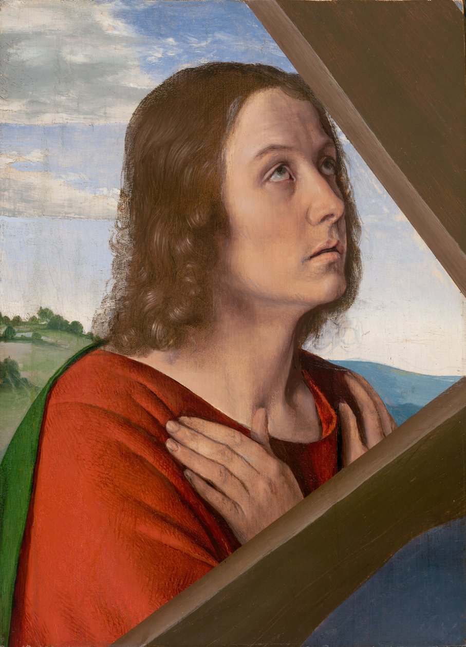 Úryvek z knihy Kristus nesoucí kříž: Jana Evangelisty od (fl.c.1483 c.1529) Master of Moulins