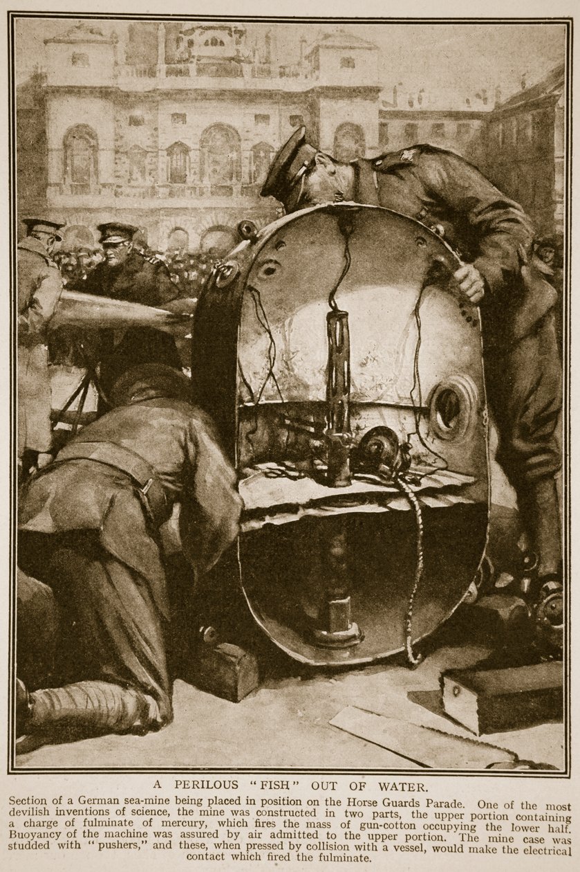 Nebezpečná ryba z vody, 1914-19 od Unknown